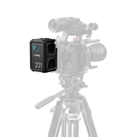 SmallRig 4985 X-Touch X221 - inteligentny/smart akumulator V-Mount - przykład użycia